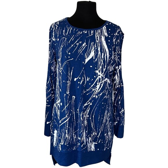 DIVA D Brand Women's Knit Top Polyester Rayon Blend Geometric Size S/M - Picture 1 of 16